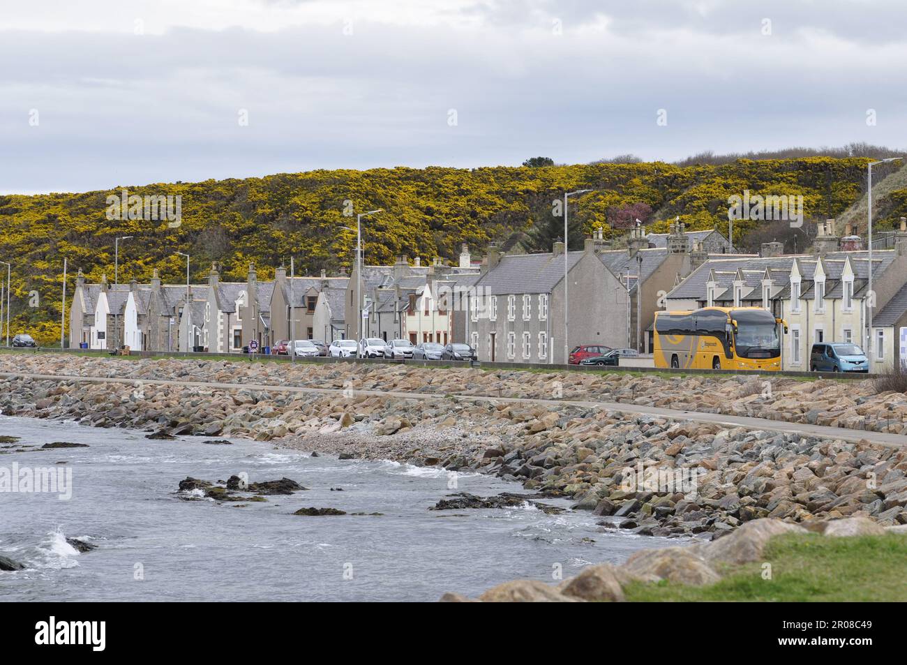 The village of Portessie just to the east of Buckie on the Moray coast, Scotland Stock Photo