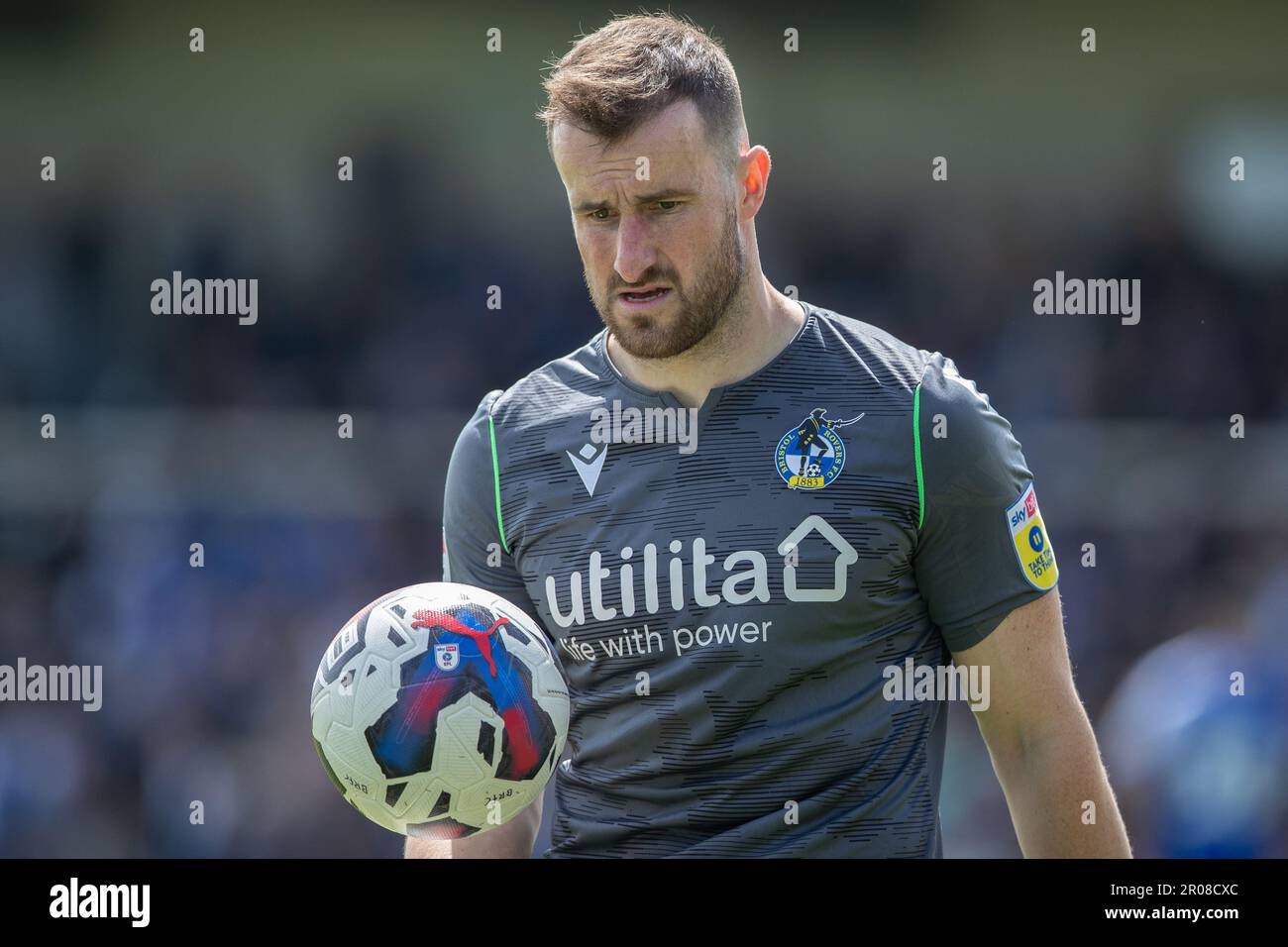 Bristol, UK. 07th May, 2023. James Belshaw #1 of Bristol Rovers during the Sky Bet League 1 match Bristol Rovers vs Bolton Wanderers at Memorial Stadium, Bristol, United Kingdom, 7th May 2023 (Photo by Craig Anthony/News Images) in Bristol, United Kingdom on 5/7/2023. (Photo by Craig Anthony/News Images/Sipa USA) Credit: Sipa USA/Alamy Live News Stock Photo