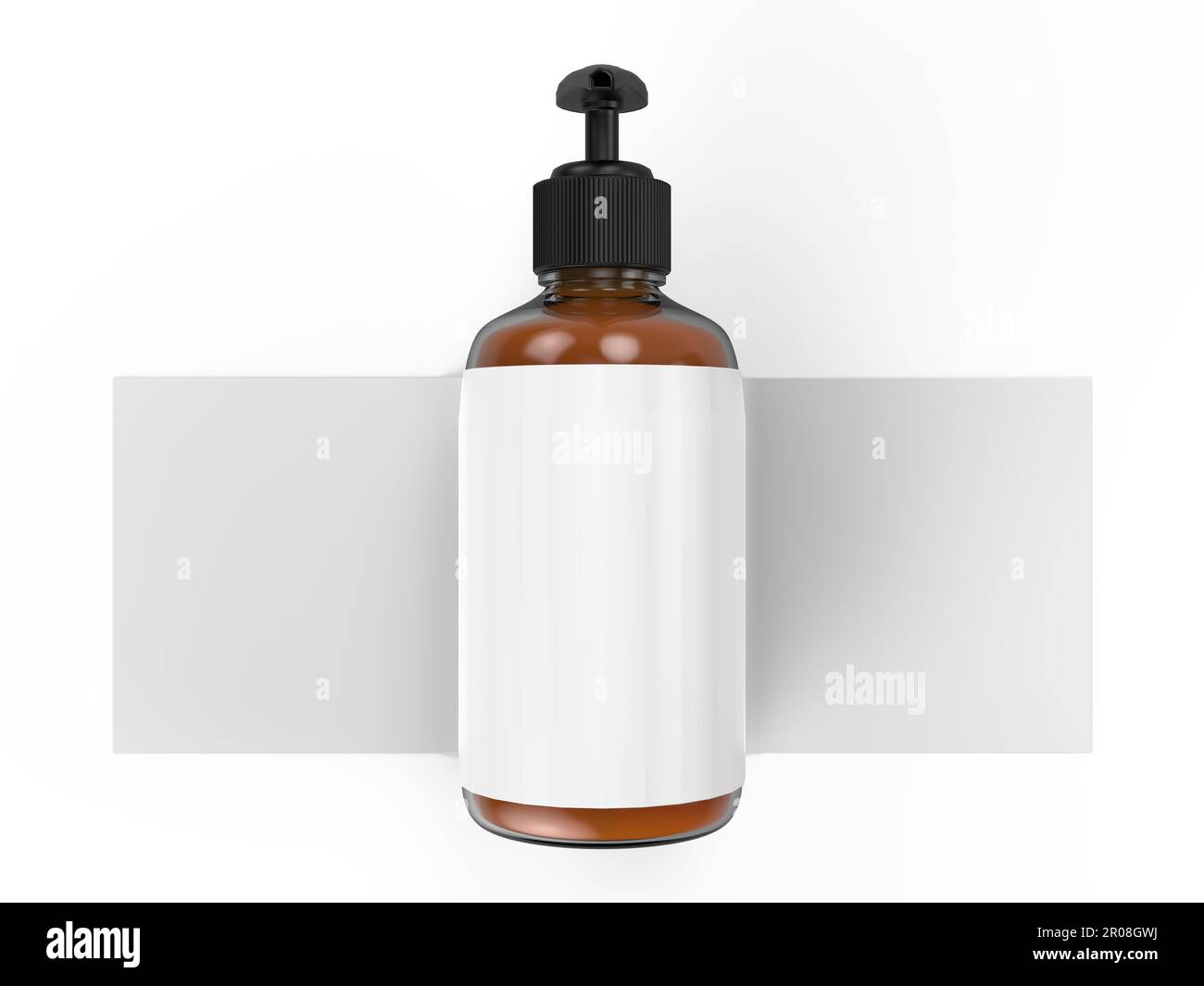 Blank and Empty Dispenser Bottle Mockup that Allows You to Customize