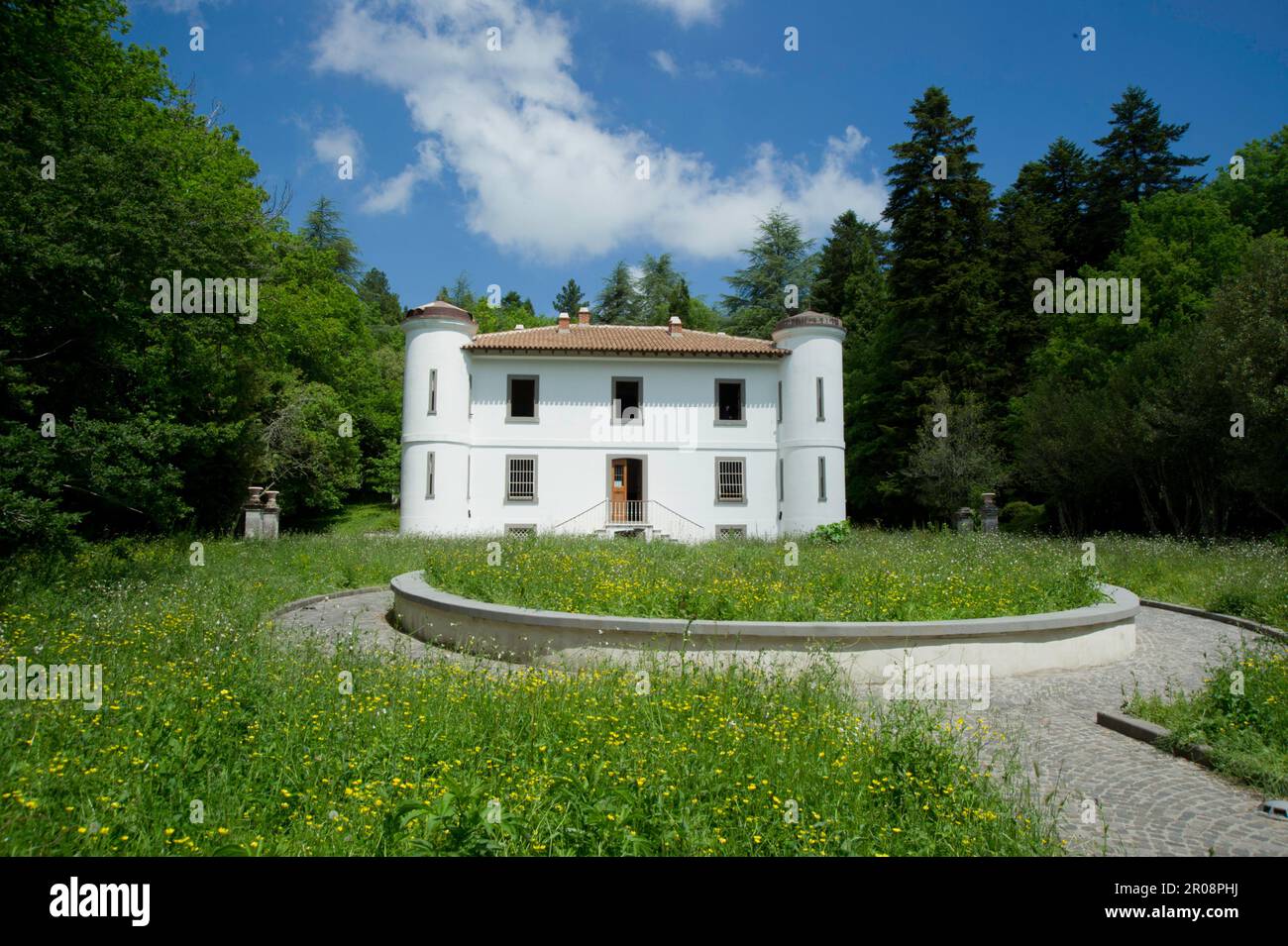 Villa Piercy, Foresta di Badde Salighe- Bolotana, Nuoro, Sardegna, Italia Stock Photo