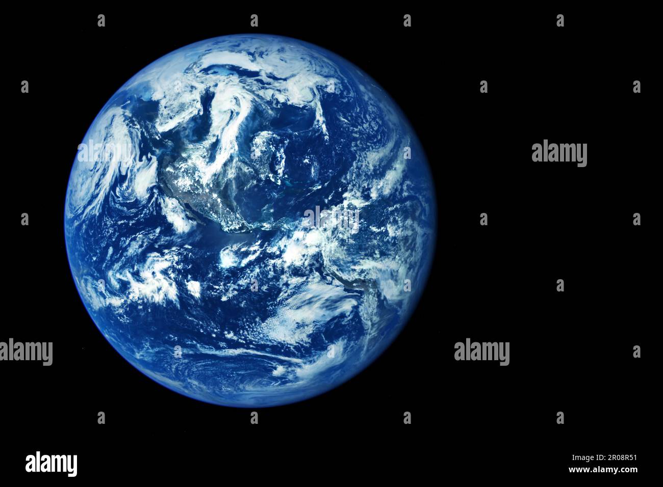 Planet Earth from outer space, on a dark background. High quality photo Stock Photo