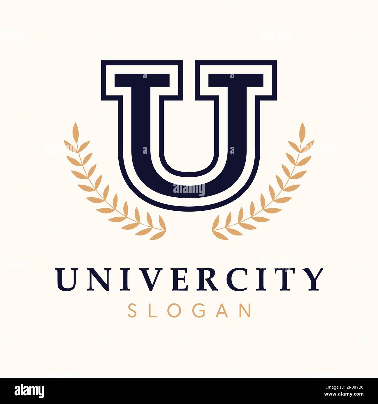 Univercity vector logo design. Letter U emblem. Campus logo template ...