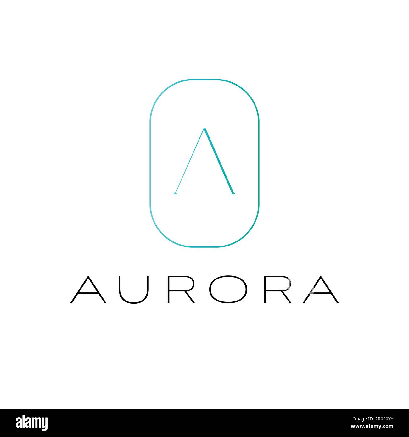 Aurora vector logo design. Letter A logotype. Initial modern logo template  Stock Vector Image & Art - Alamy
