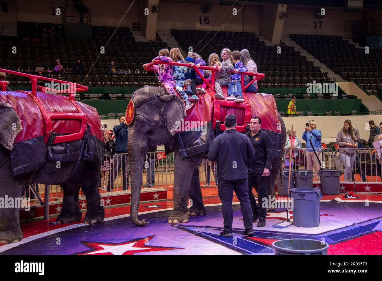 Elephants with children hi-res stock photography and images - Alamy