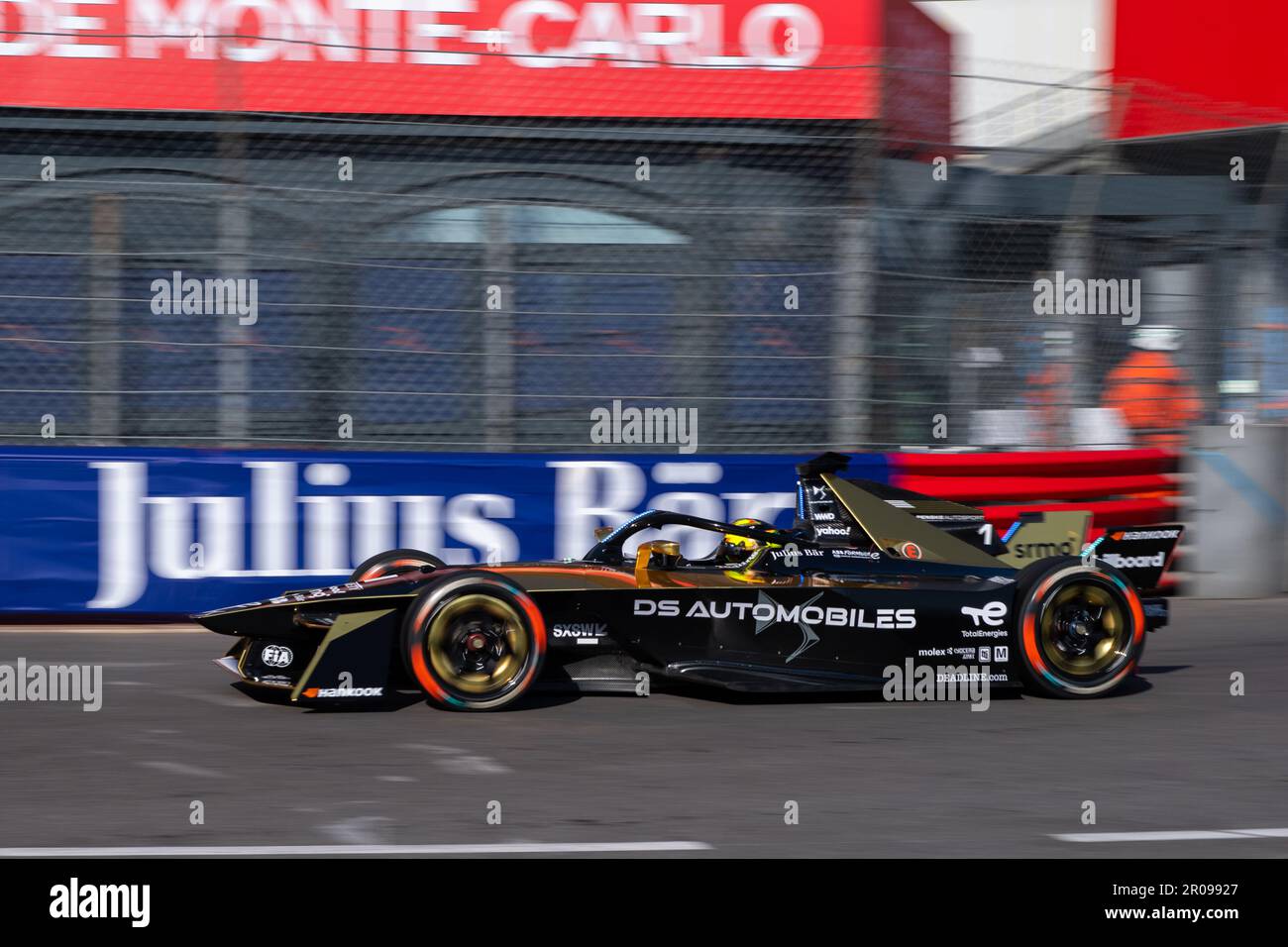 Monaco, Monaco. 06th May, 2023. Stoffel Vandoorne (DS Penske team) competes during the qualification phases. The 6th edition of the will be held on Saturday 6 May 2023 and is the 8th round of the FIA ABB Formula E World Championship. The winner is Nick Cassidy (Envision Racing team). (Photo by Laurent Coust/SOPA Images/Sipa USA) Credit: Sipa USA/Alamy Live News Stock Photo