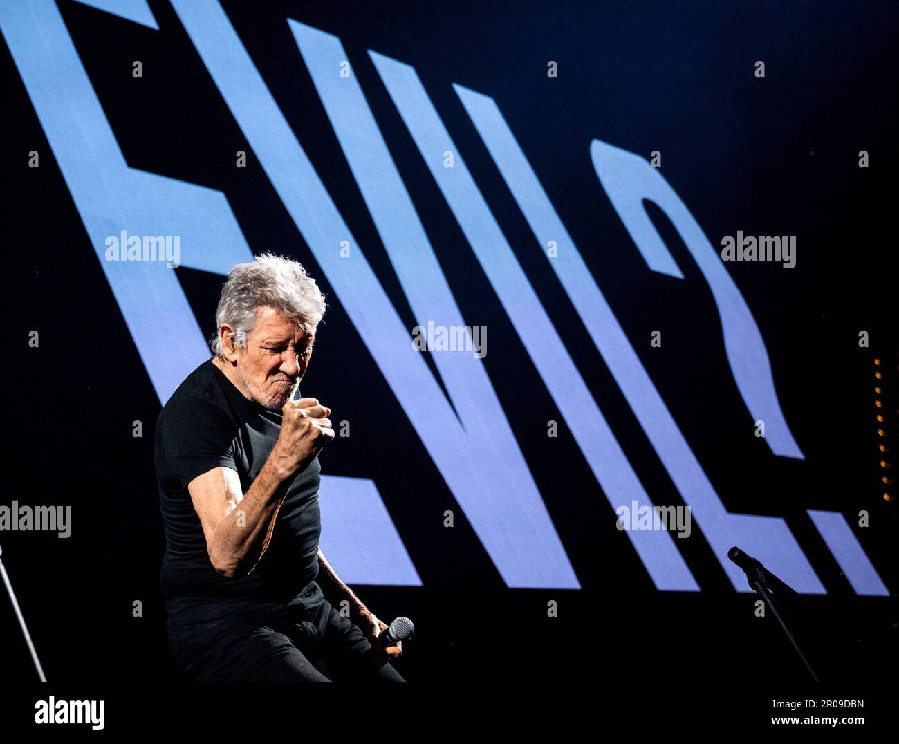Hamburg, Germany. 07th May, 2023. Roger Waters, musician, performs at Barclays Arena to kick off his 'This Is Not A Drill' tour of Germany. Credit: Daniel Bockwoldt/dpa/Alamy Live News Stock Photo