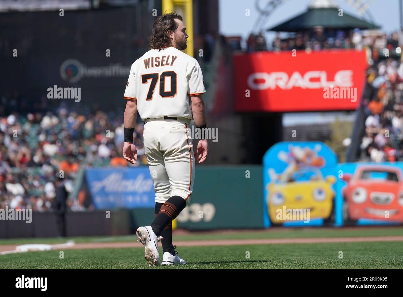 San Francisco Giants' Brett Wisely walks in the dugout before a baseball  game against the Miami Marlins, Wednesday, April 19, 2023, in Miami. (AP  Photo/Lynne Sladky Stock Photo - Alamy
