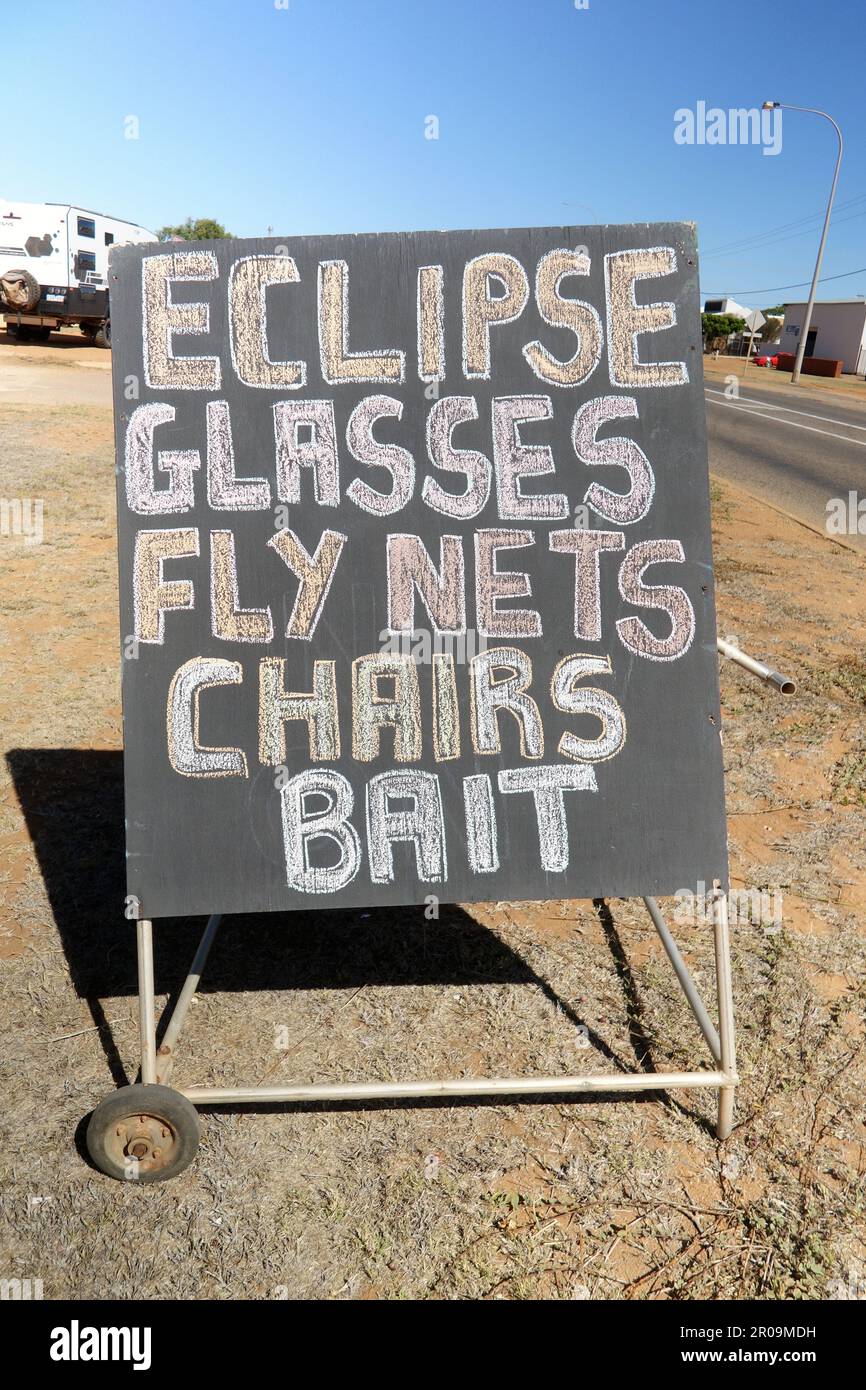 Last stop for supplies before remote bush camping at Ningaloo for the 20 April 2023 eclipse
