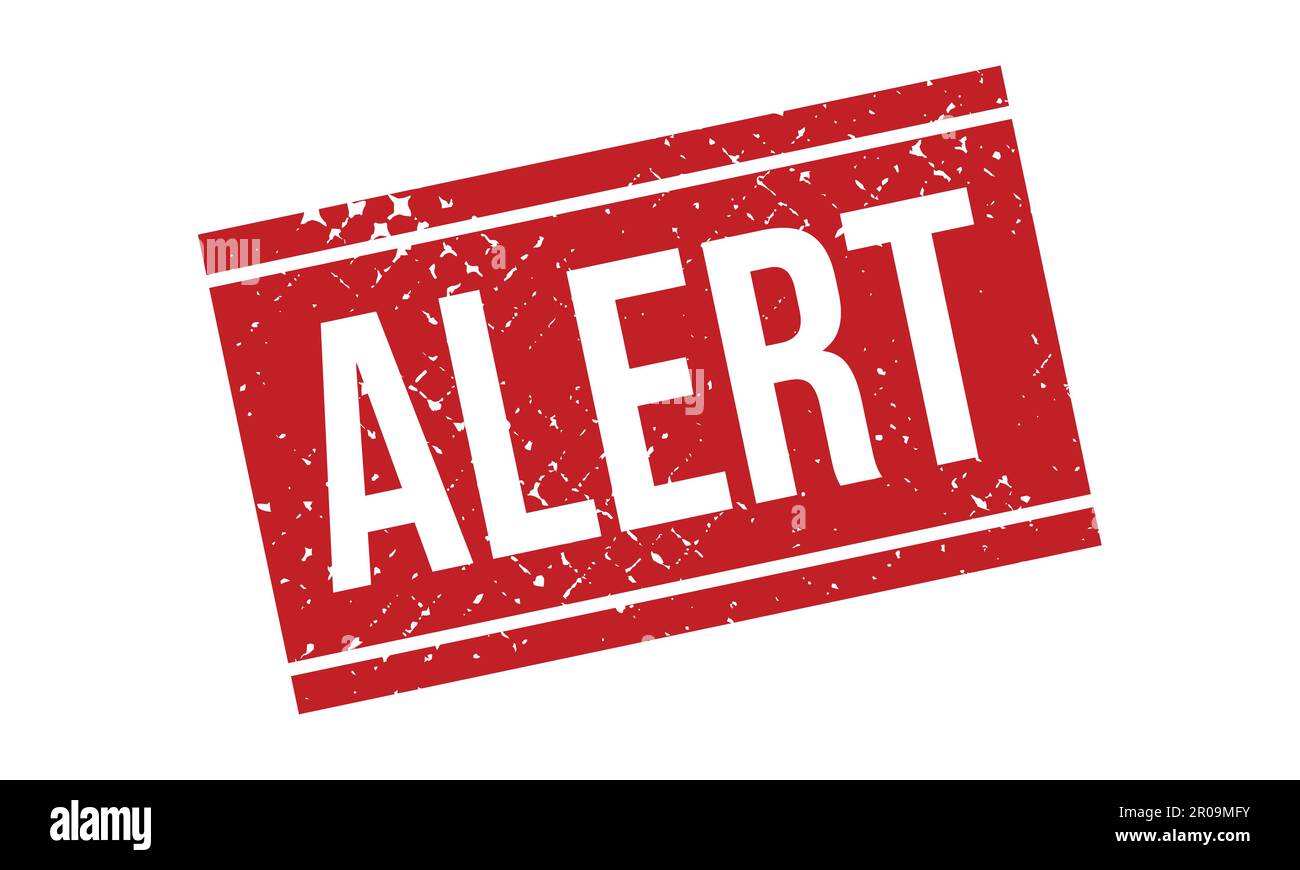 Alert Rubber Grunge Stamp Seal Vector Illustration Stock Vector Image ...