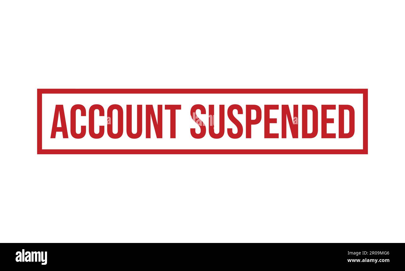 Account suspended Stock Vector Images - Alamy
