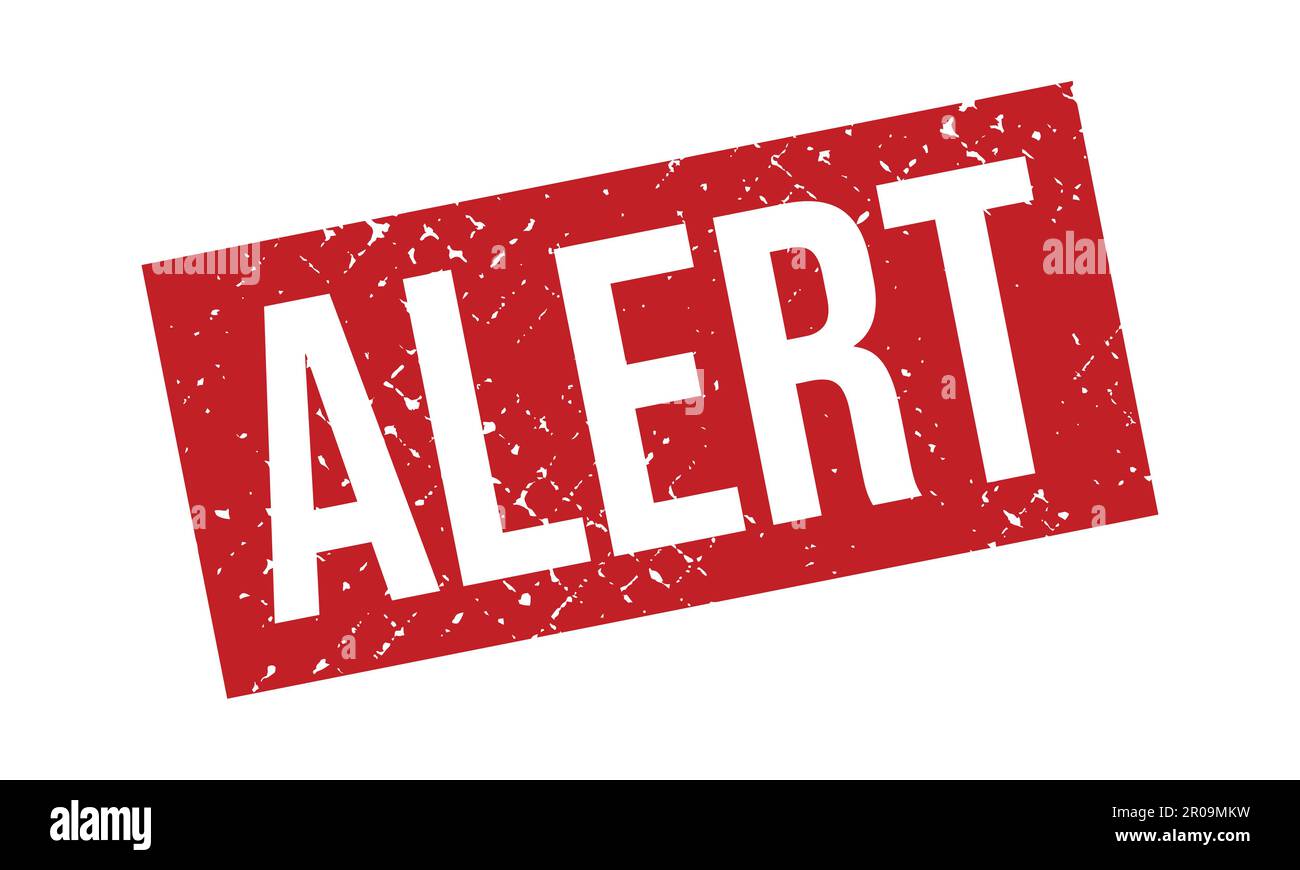 Alert Rubber Grunge Stamp Seal Vector Illustration Stock Vector Image ...