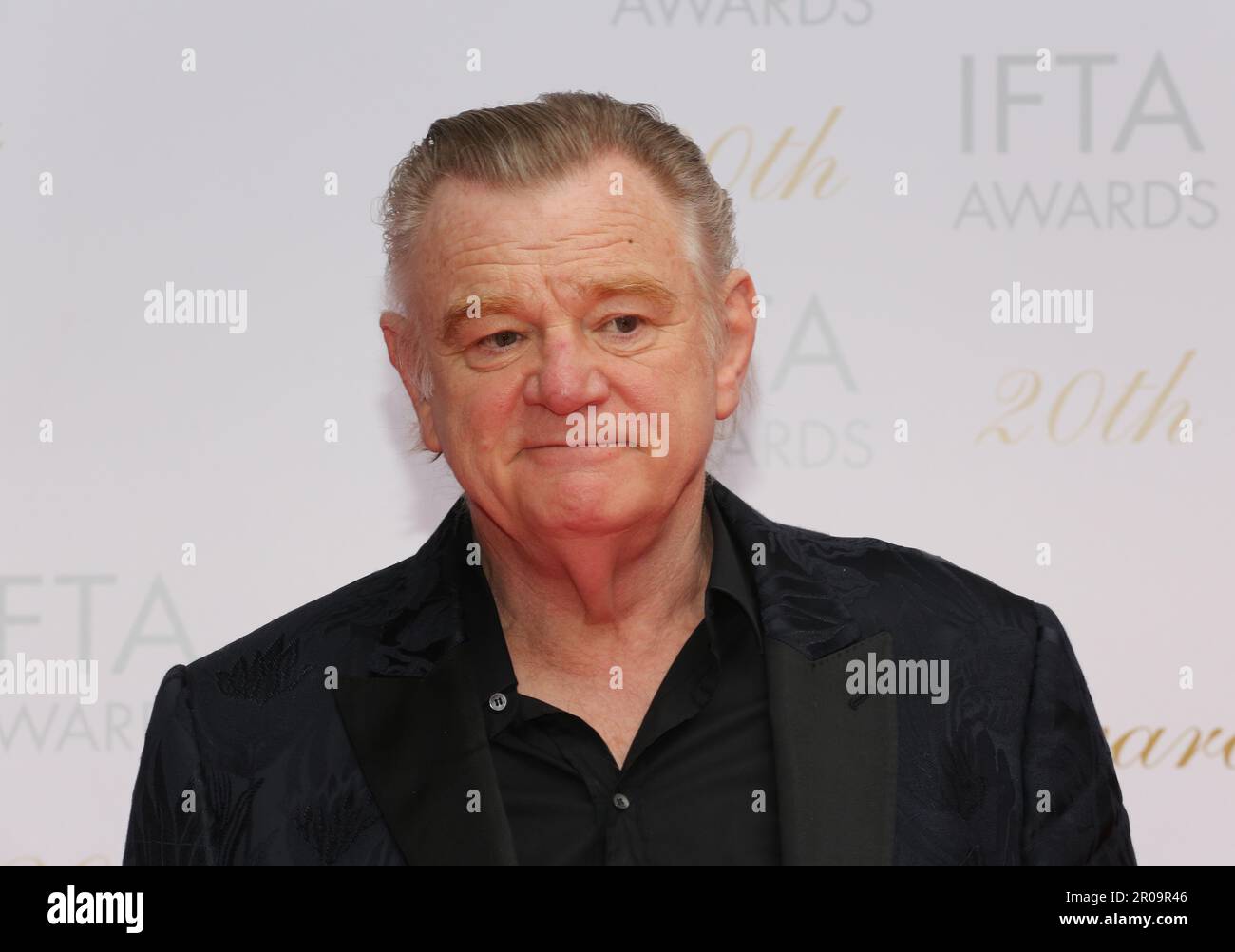 Dublin, Ireland. 7th May 2023. Brendan Gleeson arriving on the red