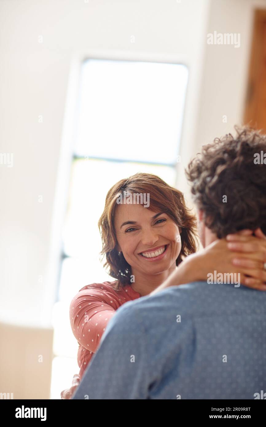 When you find true love hold onto it. a husband and wife sharing an  affectionate moment at home Stock Photo - Alamy