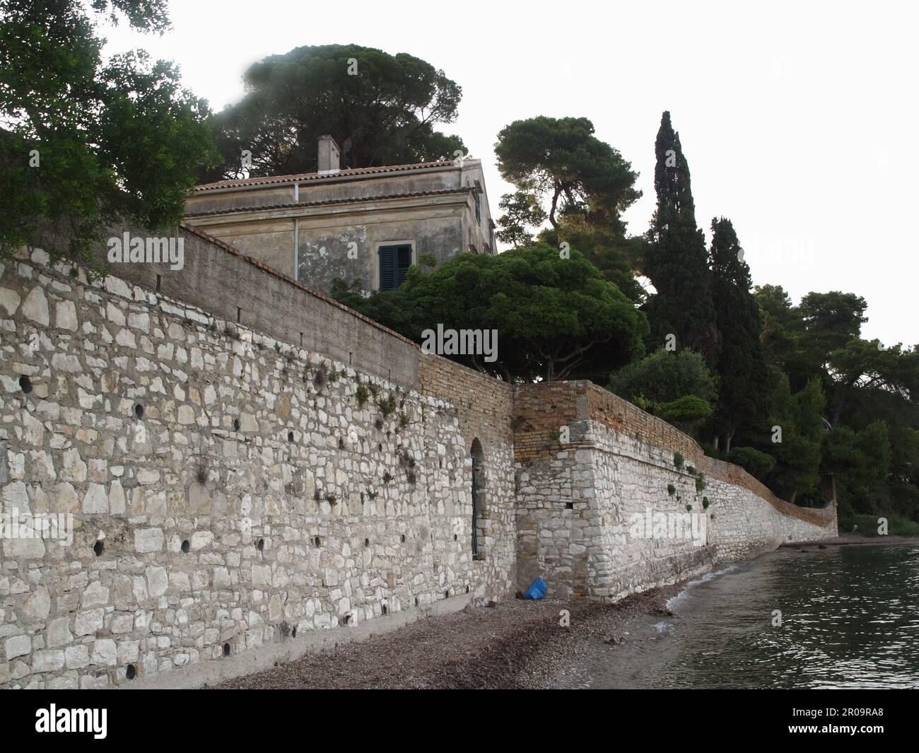 Large stone house at Kontokali beach used in filming The Durrells TV