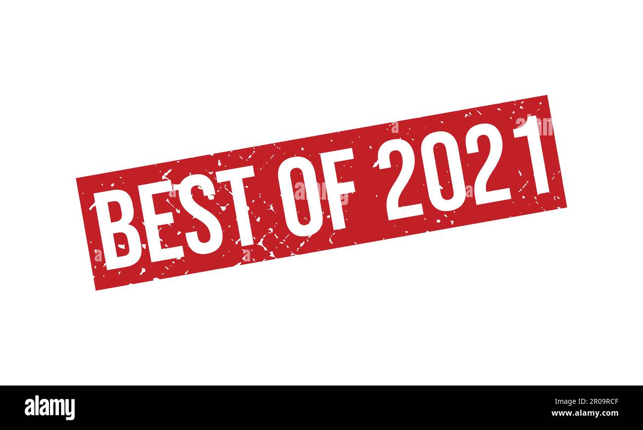 Best of 2021 Rubber Stamp. Best of 2021 Grunge Stamp Seal Vector