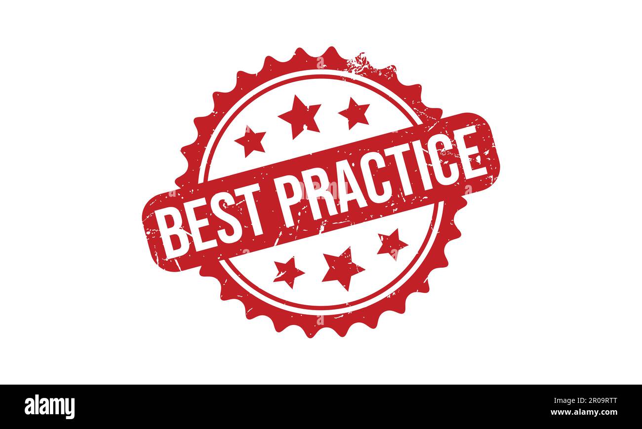 Best Practice Rubber Stamp. Red Best Practice Rubber Grunge Stamp Seal Vector Illustration Stock Vector