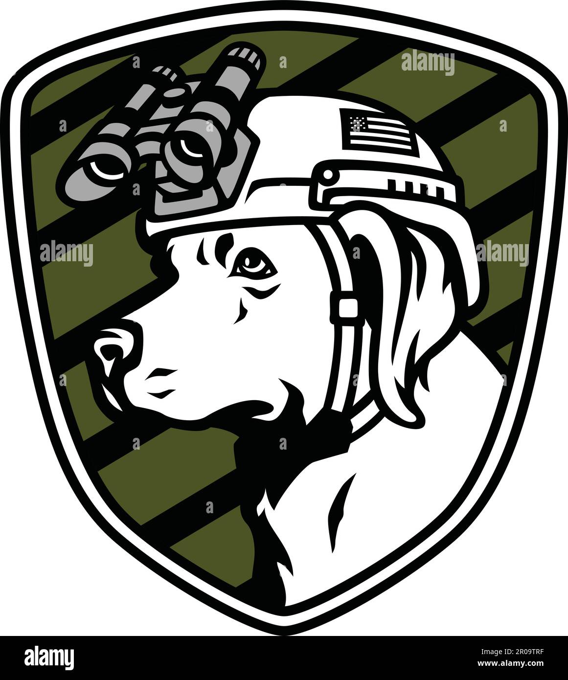 Dog wearing goggles Stock Vector Images Alamy