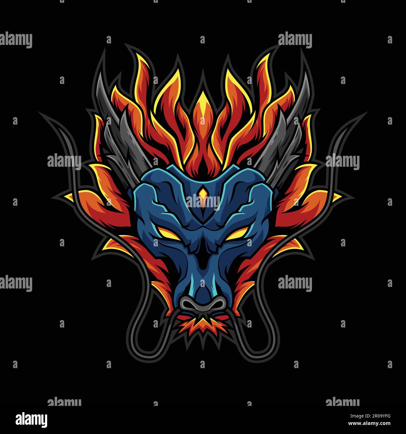 chinese dragon head vector illustration Stock Vector Image Art Alamy chinese dragon head vector illustration Stock Vector Image Art Alamy