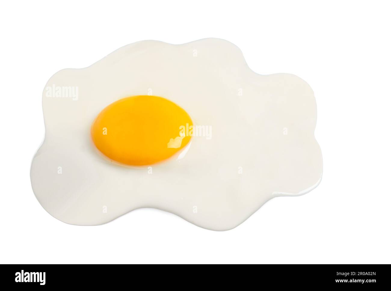 Tasty fried chicken egg isolated on white Stock Photo - Alamy