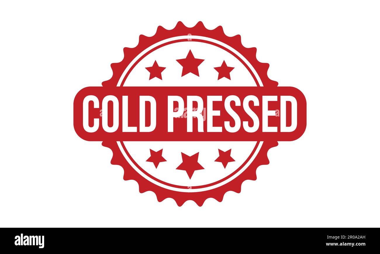 Cold Pressed Rubber Stamp. Cold Pressed Rubber Grunge Stamp Seal Vector ...