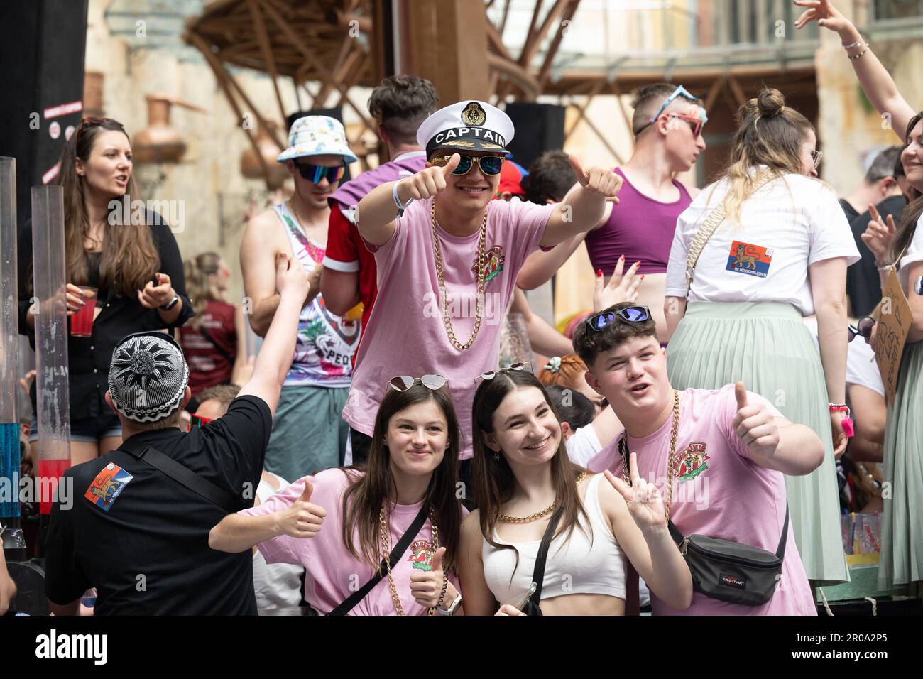 PALMA, SPAIN - APRIL 30 2023 : Ambiente at - Mega Park Opening 2023 on