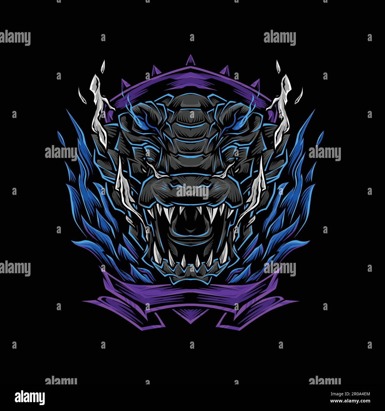 crocodile vector illustration Stock Vector