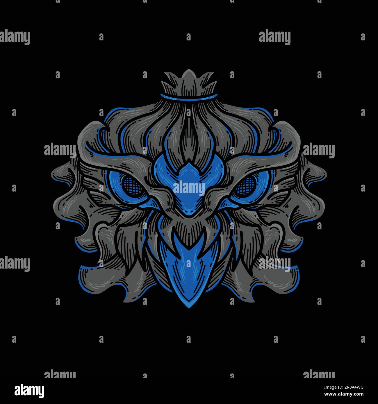 Owl night vector illustration Stock Vector Image & Art - Alamy