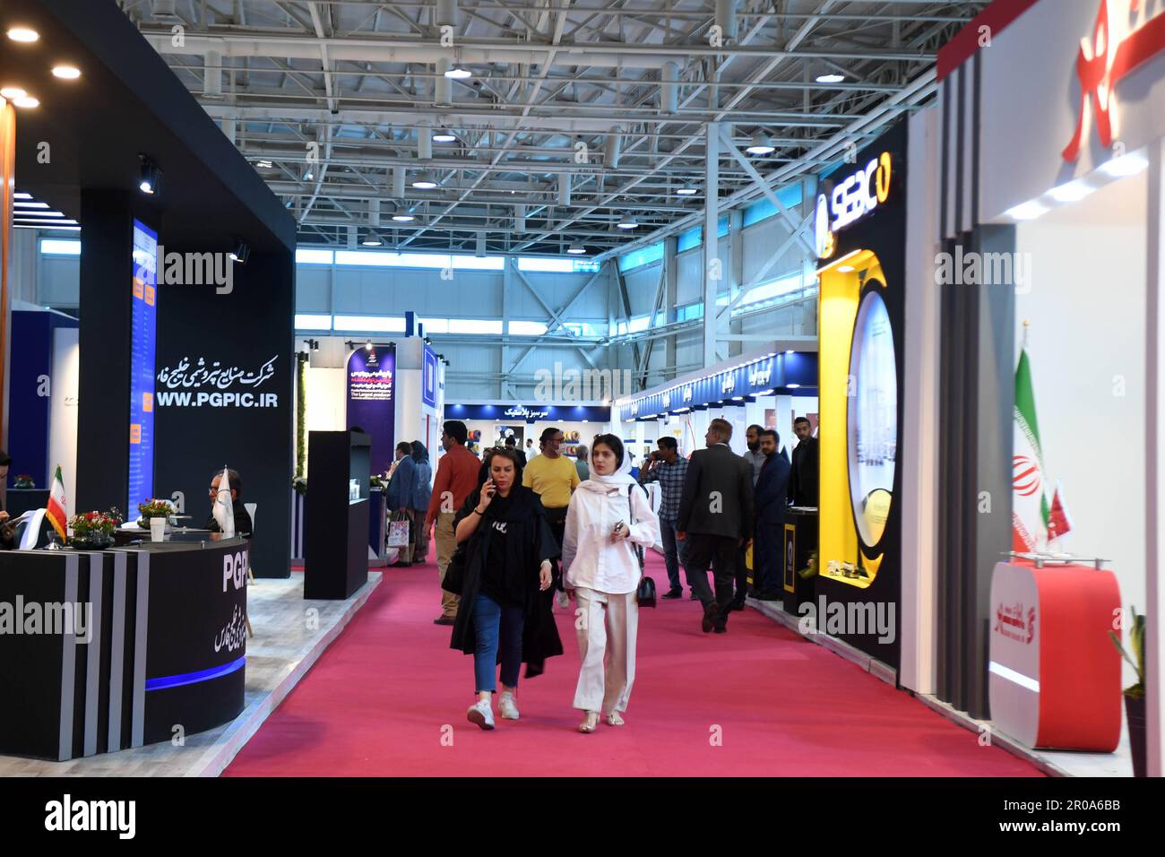 Tehran, Iran. 7th May, 2023. People visit the Iran Expo 2023 in Tehran