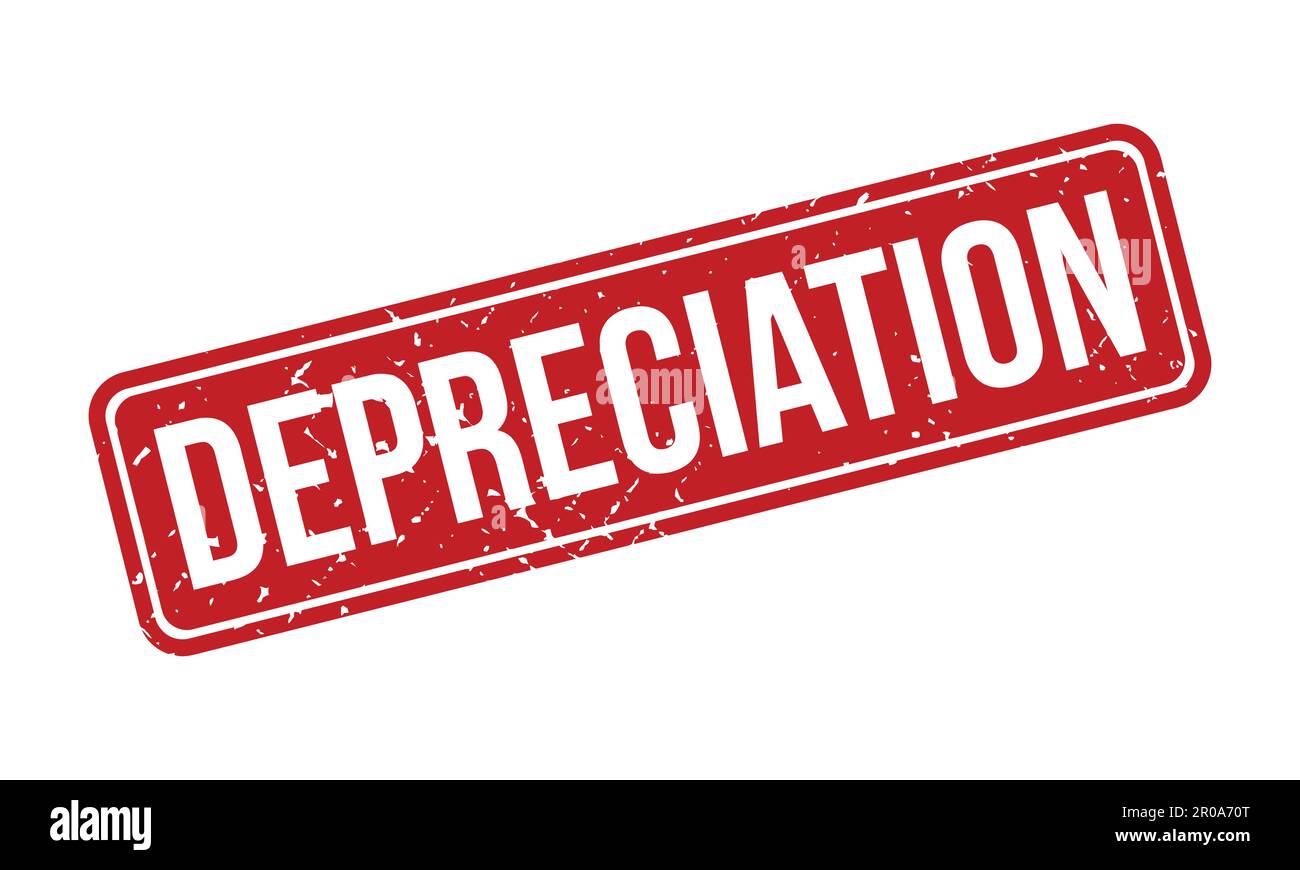 Depreciation Rubber Stamp. Red Depreciation Rubber Grunge Stamp Seal ...