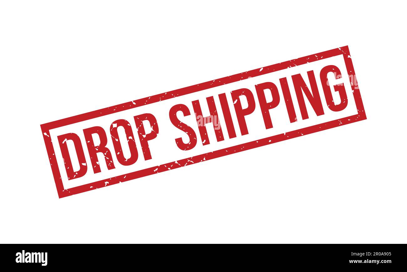 Drop Shipping Rubber Stamp. Drop Shipping Grunge Stamp Seal Vector