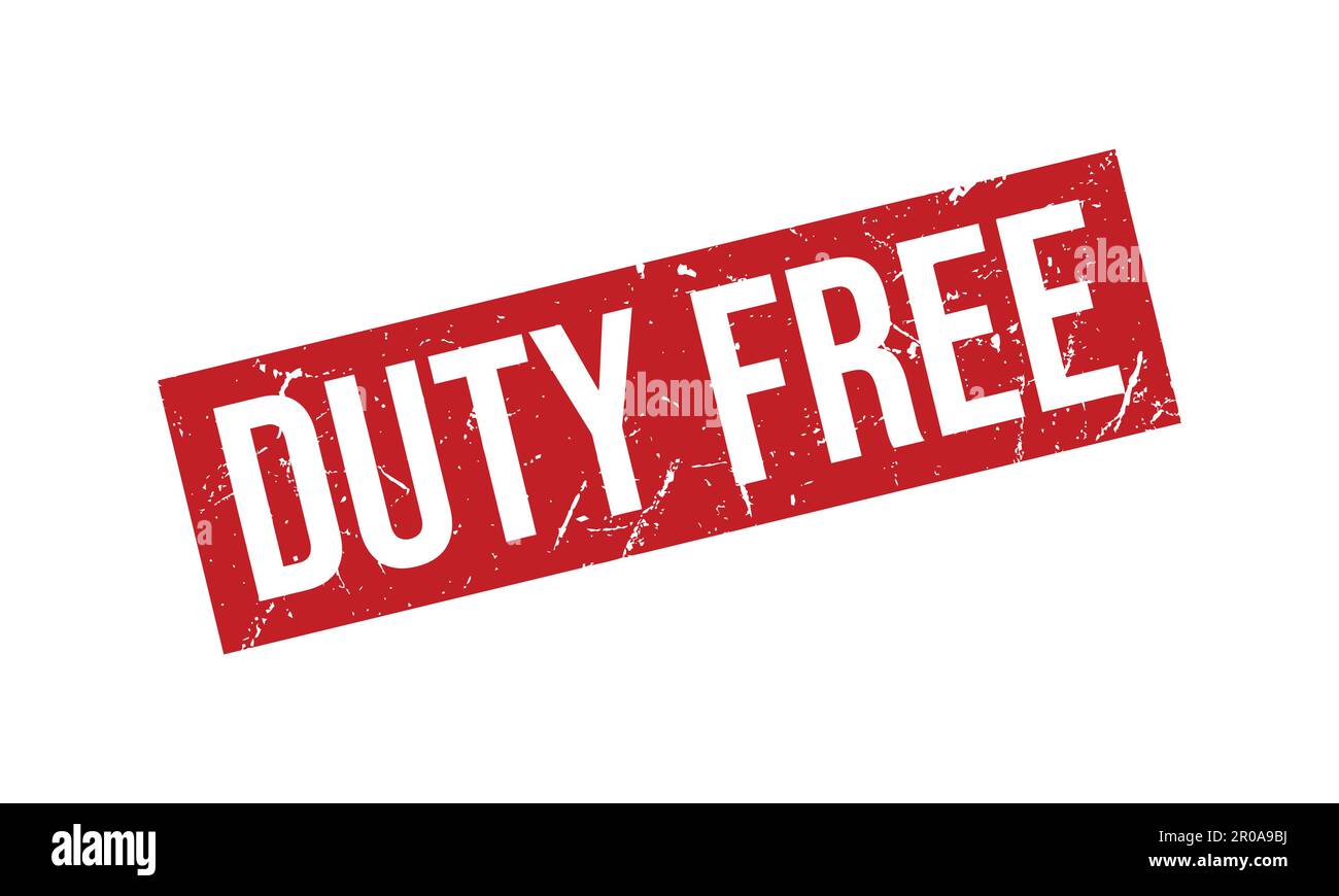 Duty Free Rubber Stamp. Duty Free Grunge Stamp Seal Vector Illustration