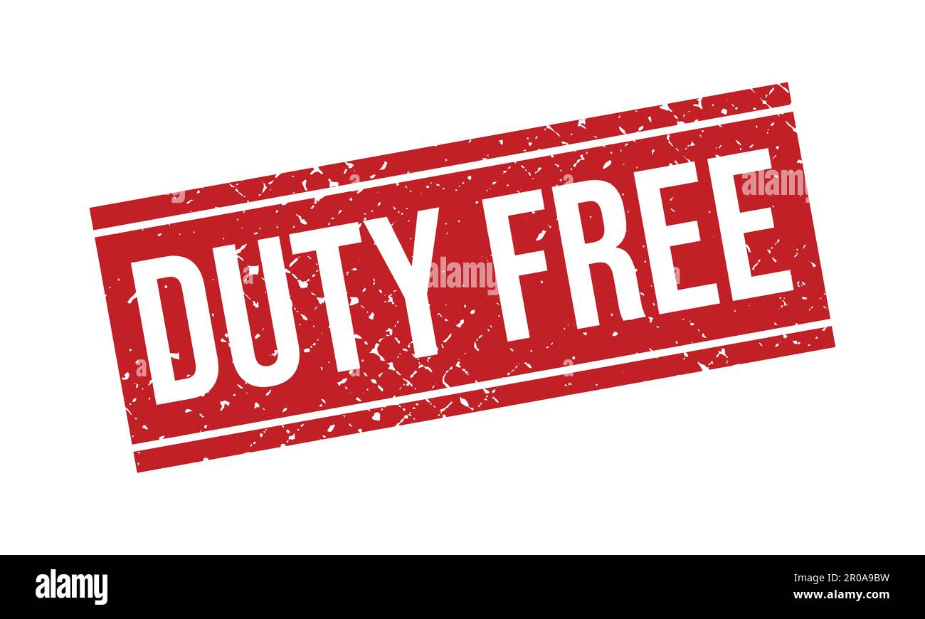 Duty Free Rubber Stamp. Duty Free Grunge Stamp Seal Vector Illustration