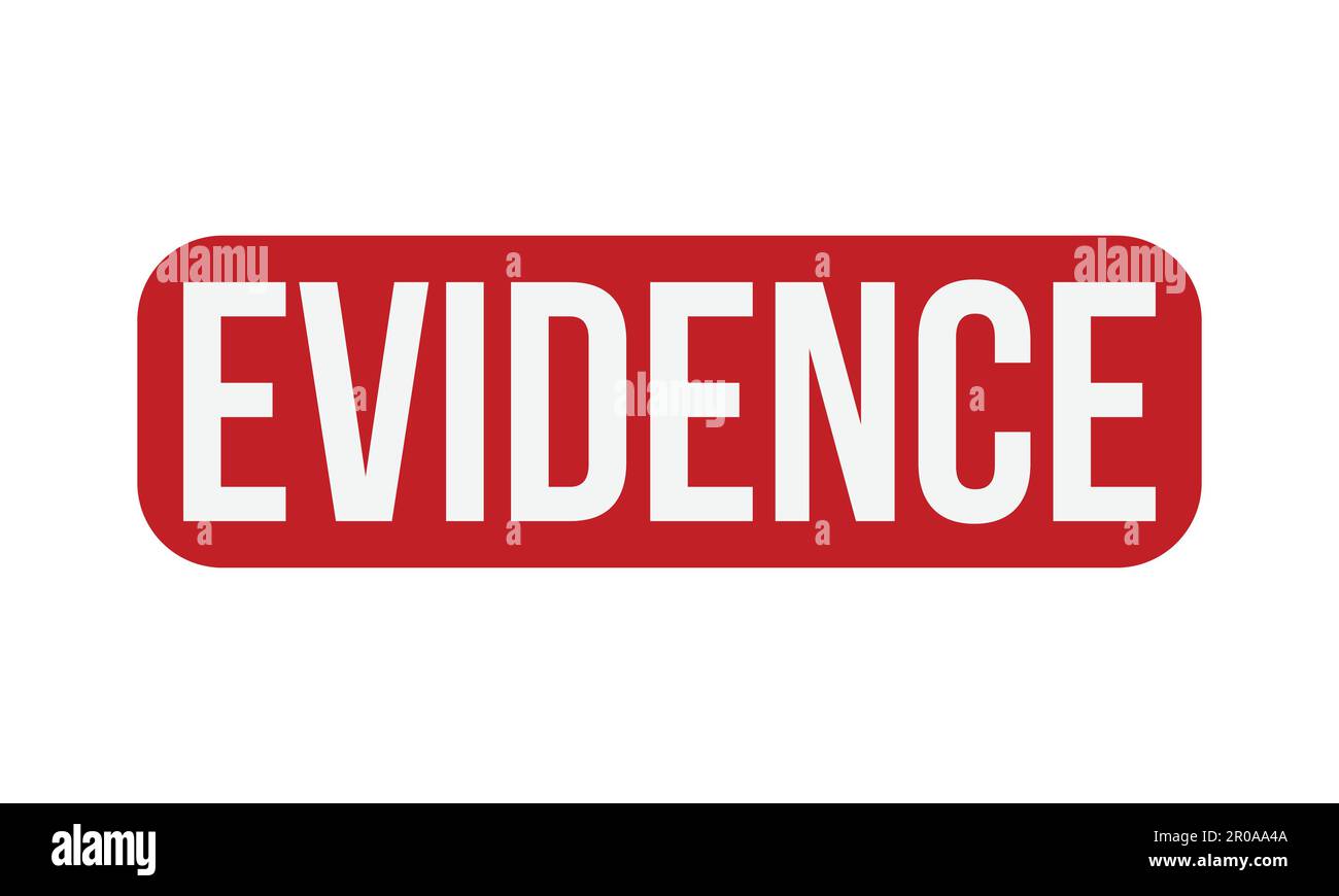 Evidence Rubber Grunge Stamp Seal Vector Illustration Stock Vector ...