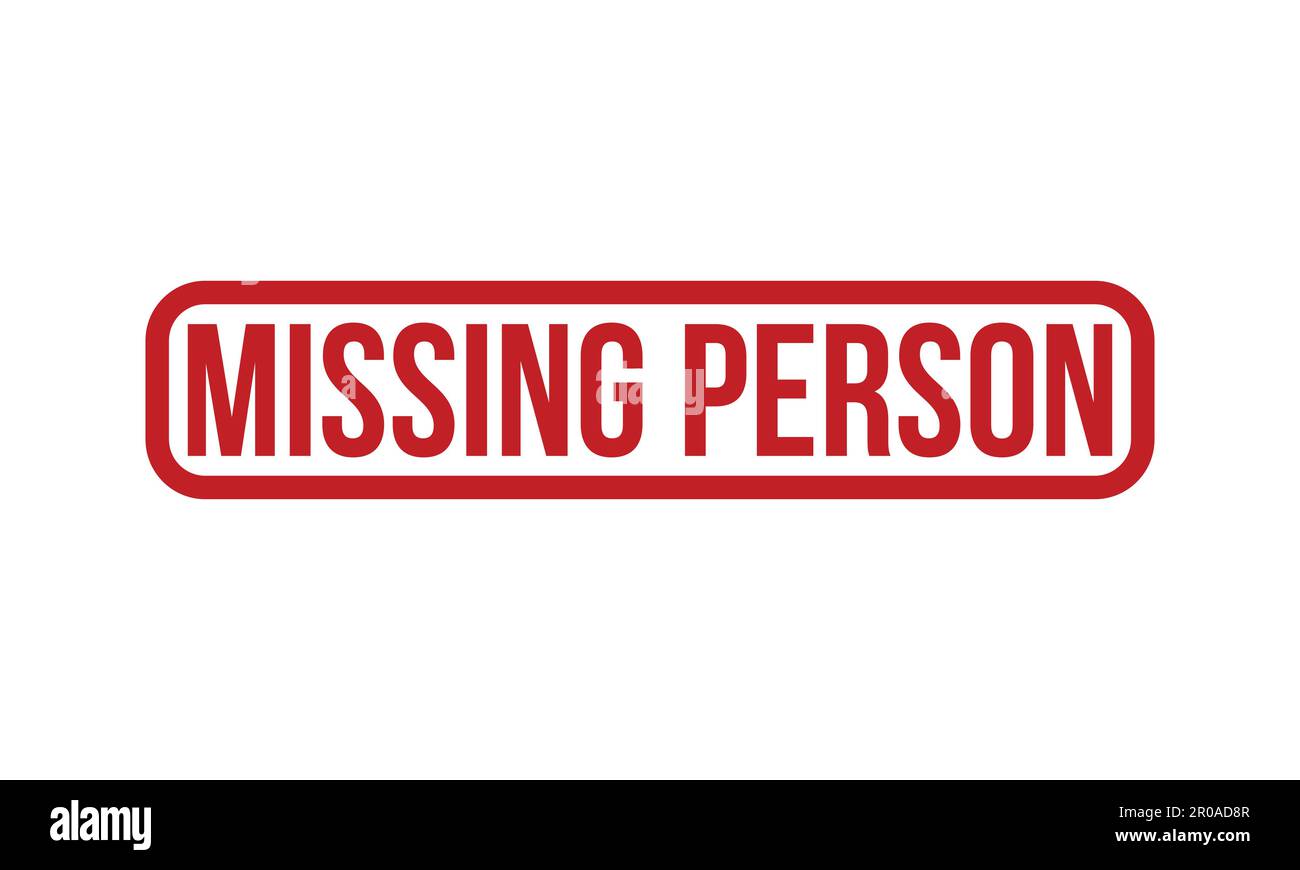 Missing Person Rubber Stamp. Red Missing Person Rubber Grunge Stamp ...