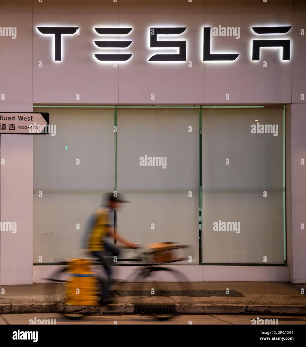 Tesla Cars, Hong Kong, China Stock Photo Alamy