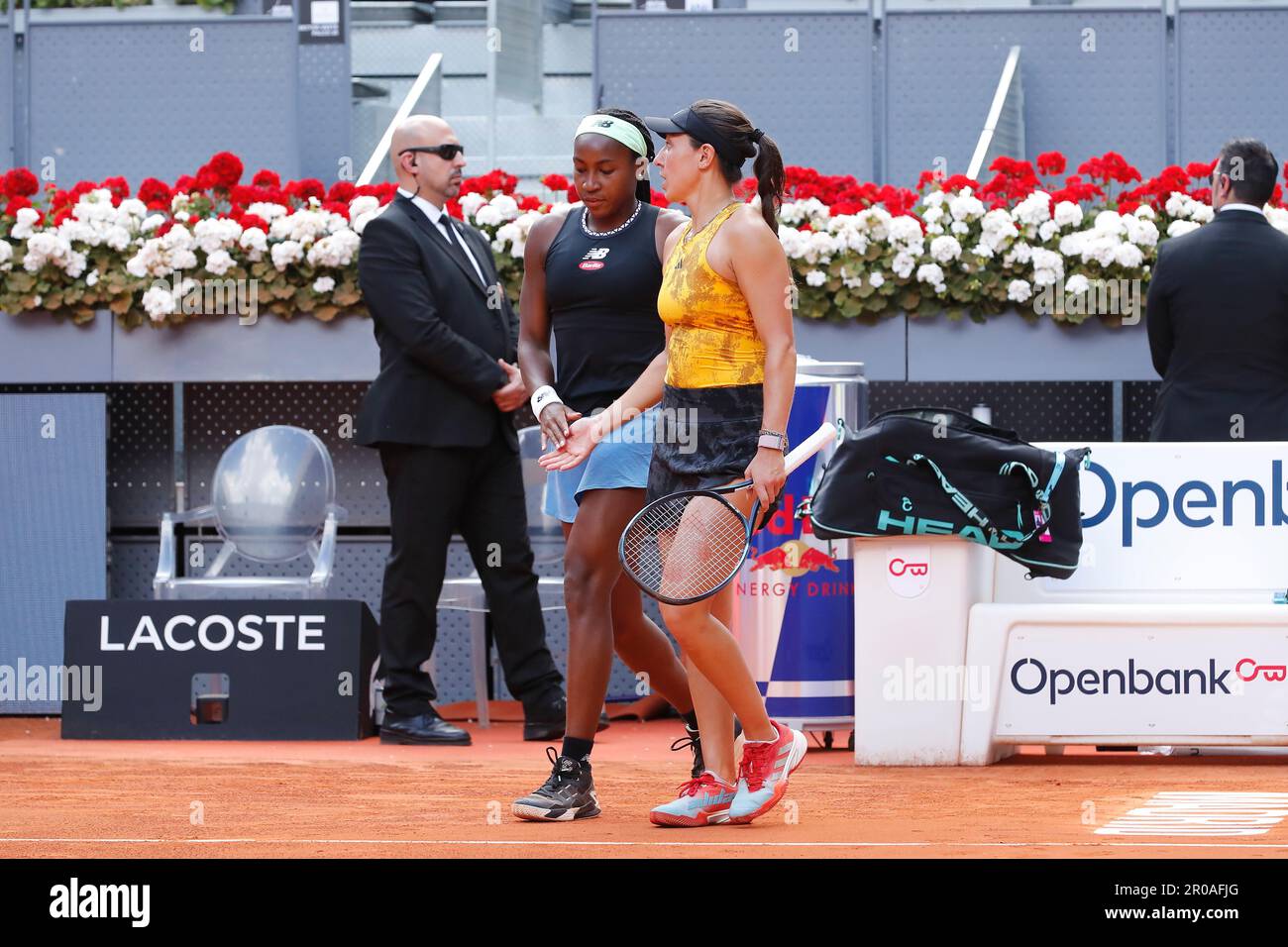 Madrid, Spain. 7th May, 2023. (LR) Coco Gauff, Jessica Pegula (USA