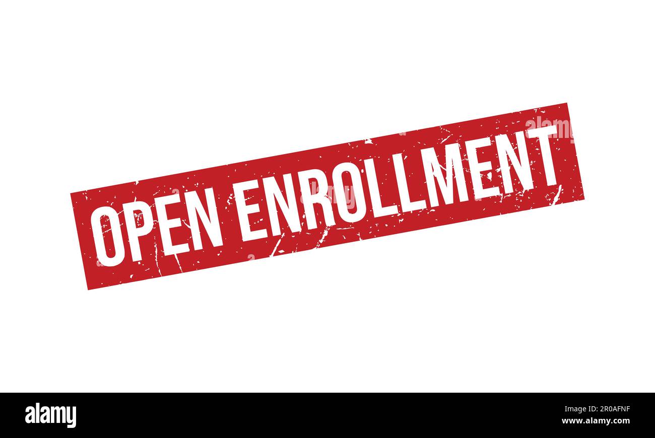 Open enrollment stamp hi-res stock photography and images - Alamy