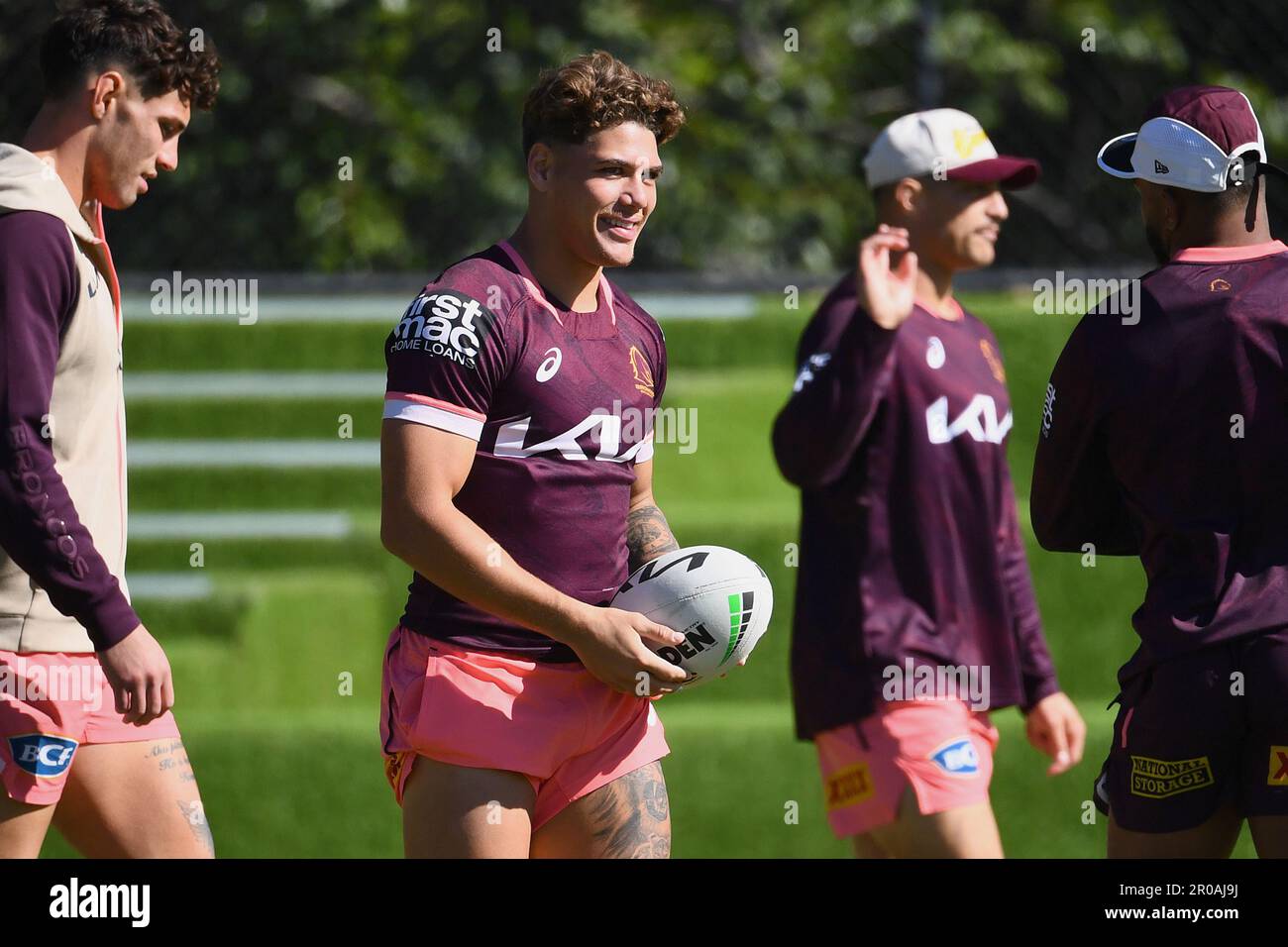 Full Back Reece Walsh during a Brisbane Broncos NRL training session at  Clive Berghofer Centre in Brisbane, today 20th of January 2023. (AAP  Image/Glenn Campbell) NO ARCHIVING ** STRICTLY EDITORIAL USE ONLY