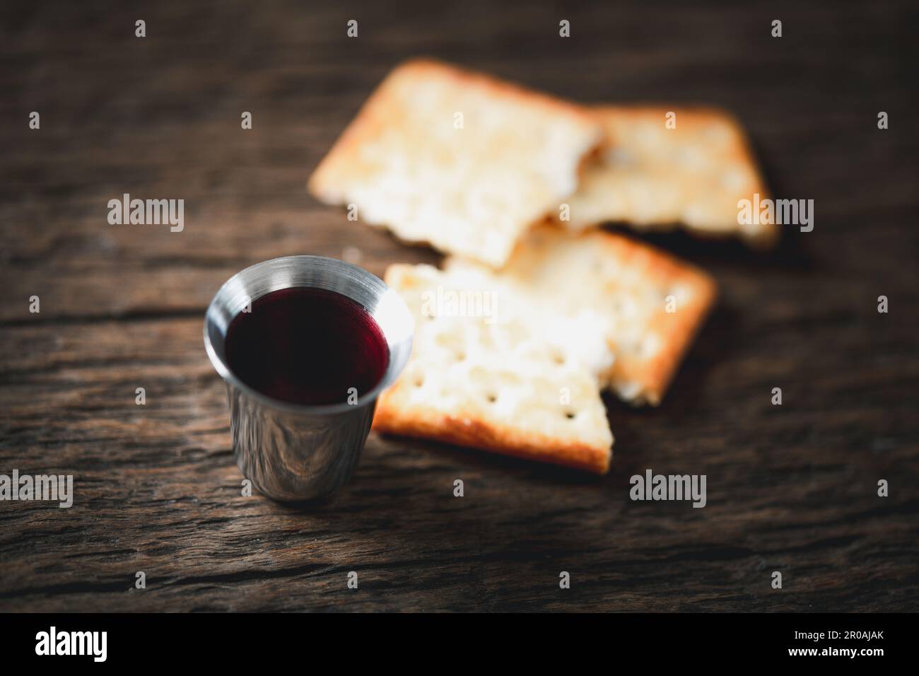 Concept of Eucharist or holy communion of Christianity. Eucharist is