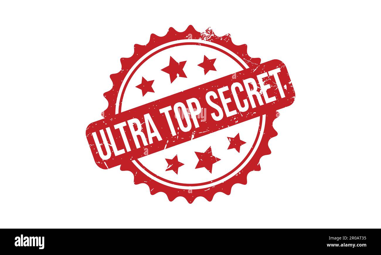 Ultra Top Secret Rubber Stamp. Ultra Top Secret Grunge Stamp Seal Vector Illustration Stock Vector