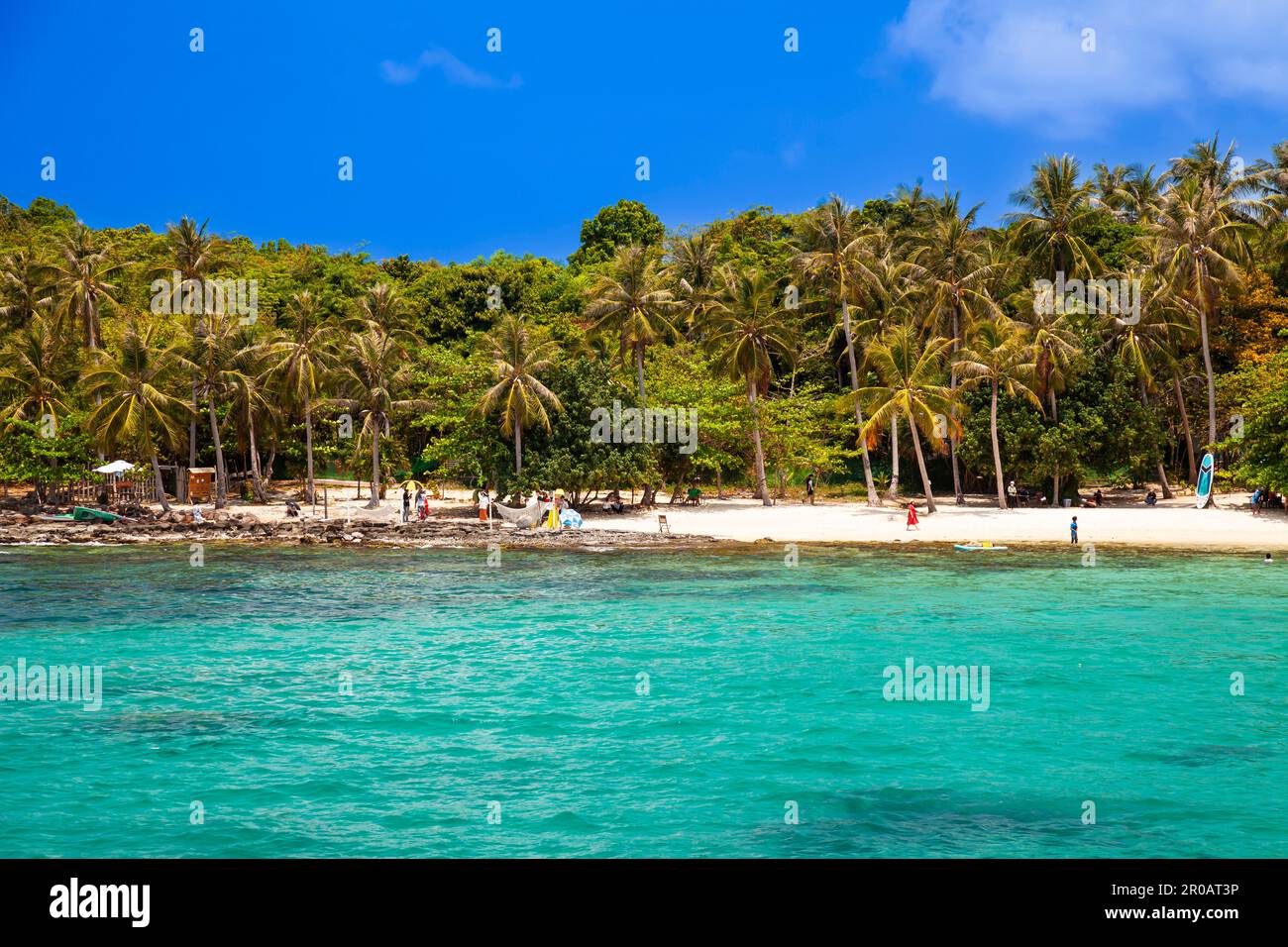 Beach of the Island May Rut Trong,near the island of Phu Quoc, Vietnam ...