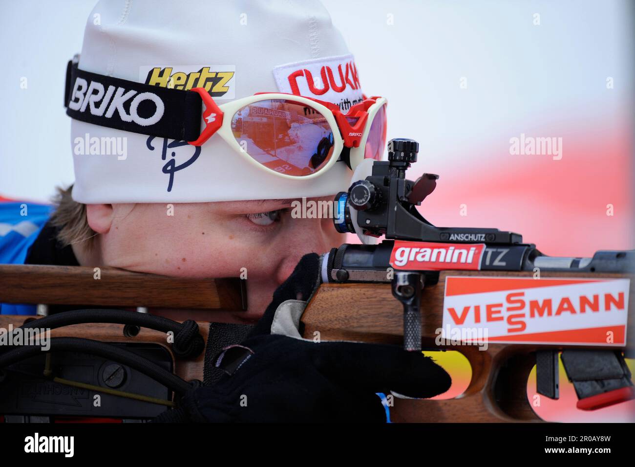 Kaisa Varis, FIN, Aktion Schießen.Biathlon 10KM Verfolgung der Frauen
