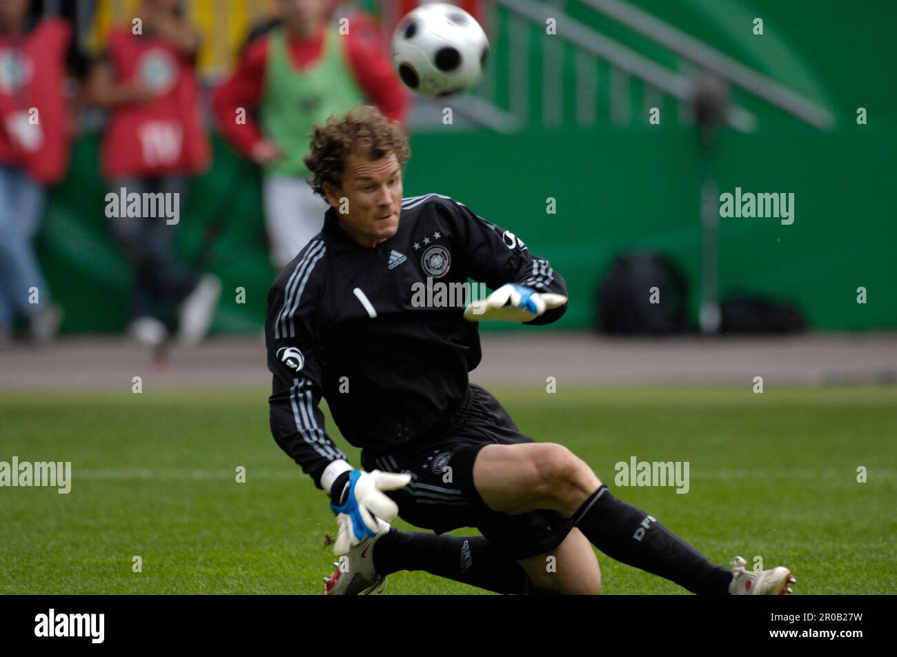 Jens Lehmann, Aktion Fußball Länderspiel Freundschaftsspiel Deutschland - Weißrussland 2:2, 27.5.2008 Stock Photo