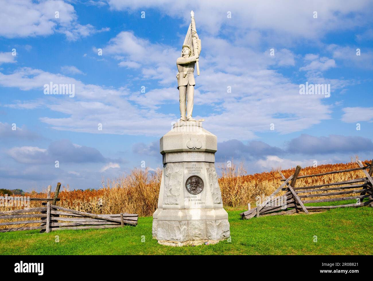 Antietam National Battlefield in Maryland Stock Photo
