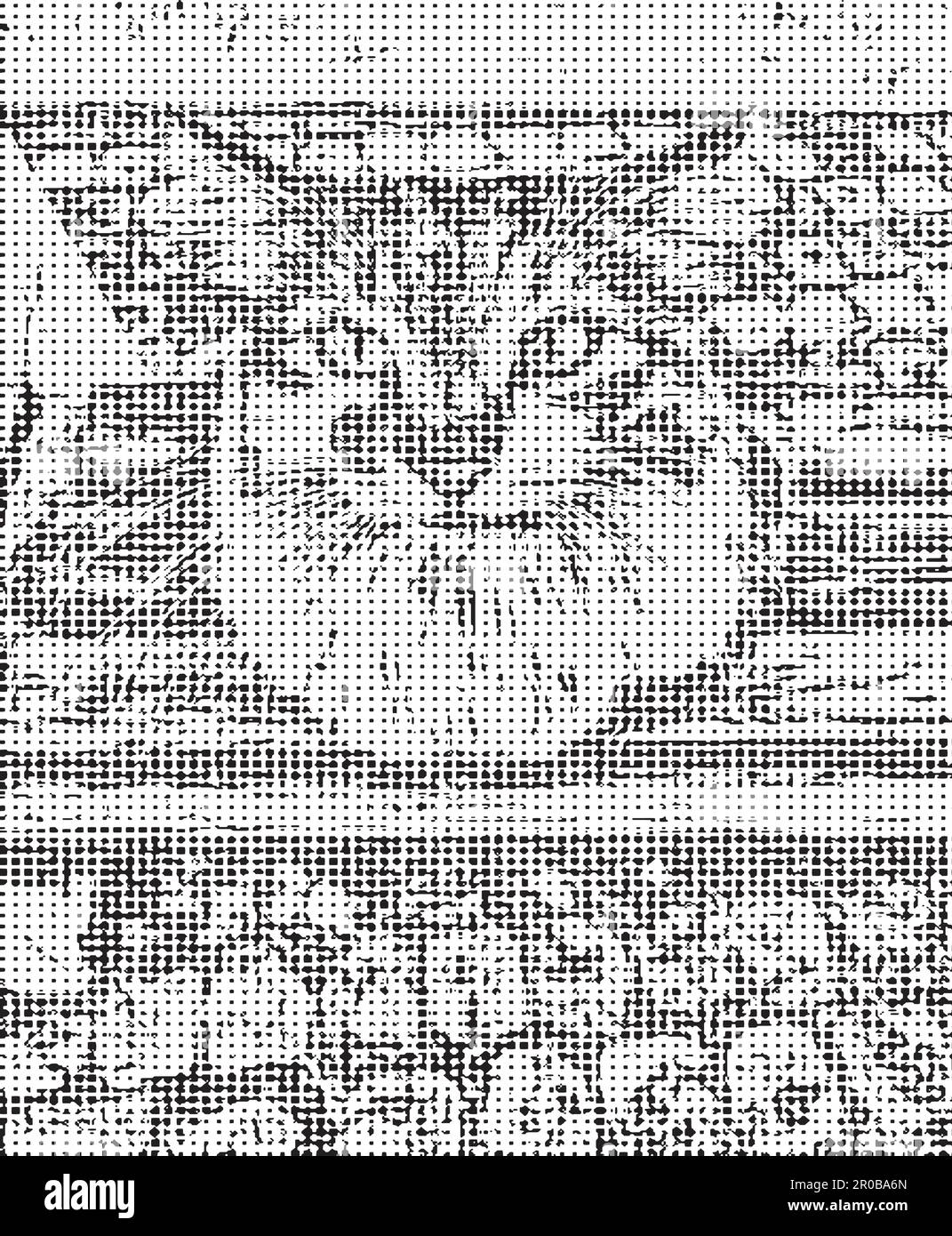 Tabby cat in a window Stock Vector Images - Alamy