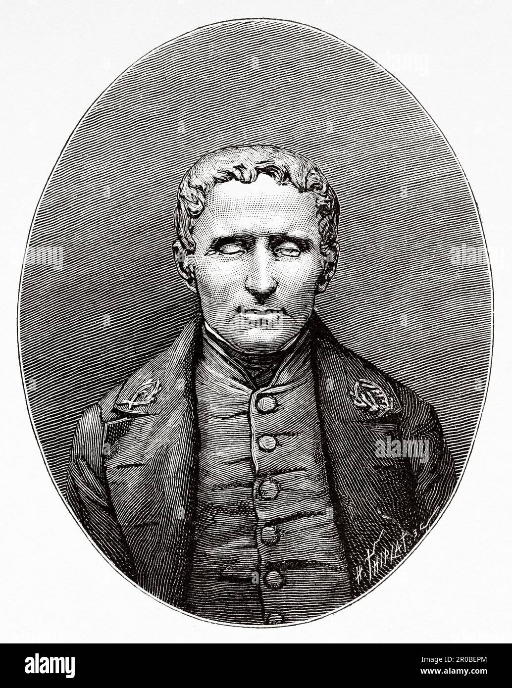 Portrait of Louis Braille (18091852) French educator and inventor of a