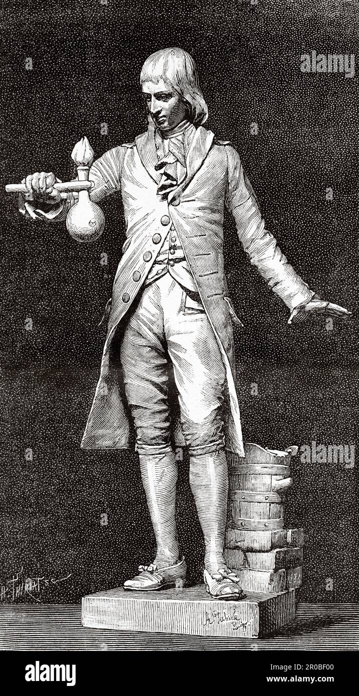 Statue of Philippe Lebon (17671804) Chaumont. French engineer, France