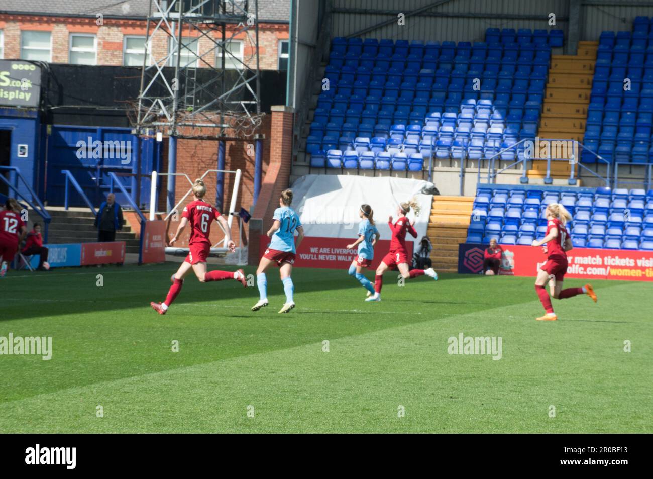 WSL Liverpool v Manchester City at Prenton Park, Liverpool victory 2-1. (Terry Scott/SPP) Credit: SPP Sport Press Photo. /Alamy Live News Stock Photo