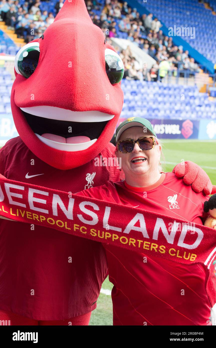 Liverpool Fan from Queensland Austraila at Prenton park before Liverpool v Manchester City (Terry Scott/SPP) Credit: SPP Sport Press Photo. /Alamy Live News Stock Photo