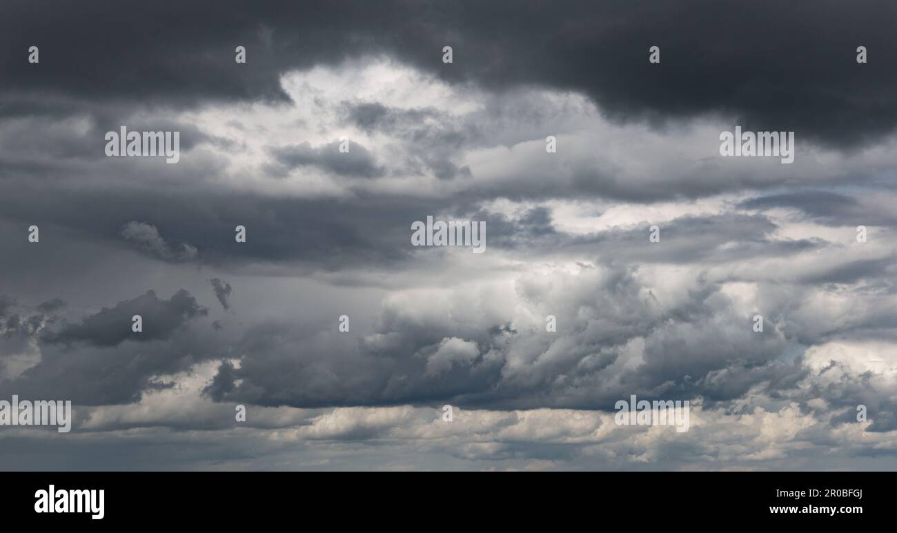 Gray sky with storm clouds Stock Photo - Alamy